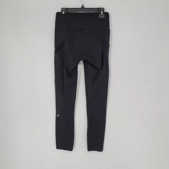 Lululemon Fast & Free 7/8 Tight II Nulux 25" Black Leggings Size 4 - Picture 4 of 5